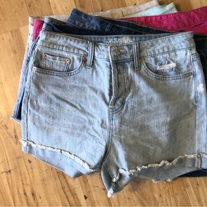 Wild fable button fly shorts light wash